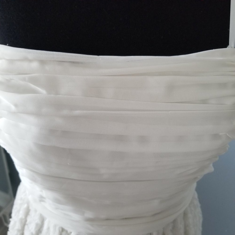 NWT Jill Stuart White Strapless Mini Cocktail Prom Sweet 16 Dress - Picture 10 of 15